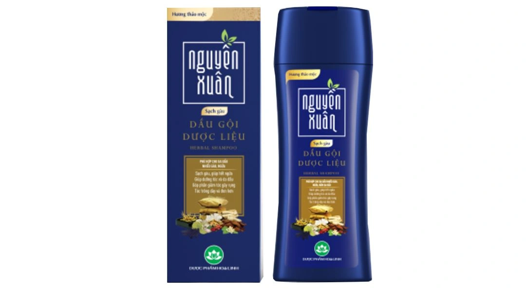 Dầu gội dược liệu Nguyên Xuân sạch gàu chai 250ml - 